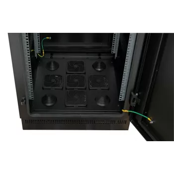 19 inch rack δικτύου 24U 800x800, IP55, με προεγκατεστημένη βάση, RAL9005 692724IP55V2.TS