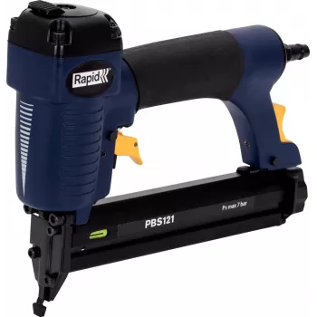 RAPID TOOLS πνευματικό καρφωτικό & συρραπτικό PBS121 μπλε/κίτρινο με βαλίτσα για συνδετήρες τύπου 606 (12-30 mm) & καρφιά τύπου 8 5000053