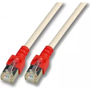 EFB K5450.2 Καλώδιο patch RJ45 Crossover SF/UTP Cat.5e CCA 2m Γκρι με κόκκινο προστατευτικό