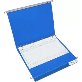 BOI Dokutech Φάκελος ασθενούς με κρεμάστρα, 4 δακτυλίων Economy Click-Line, Μπλε, A4, 30 mm ράχη 9109-00001-B