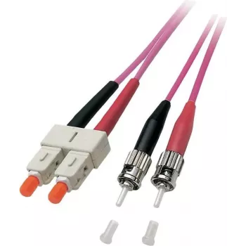 EFB Elektronik Καλώδιο jumper duplex SC-ST 50/125µm OM4 LSZH Erika Βιολετί 3,0mm 20m O0347.20