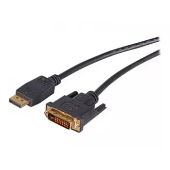 EFB Elektronik Καλώδιο DisplayPort σε DVI-D, 2 m, Μαύρο, χυτό, βίδες με ροδάκια K5564SW.2