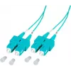 EFB Elektronik O7413.1-1.2 1m SC σε SC Duplex OM3 LSZH Aqua Καλώδιο patch οπτικών ινών SCSCOM3DAQ1