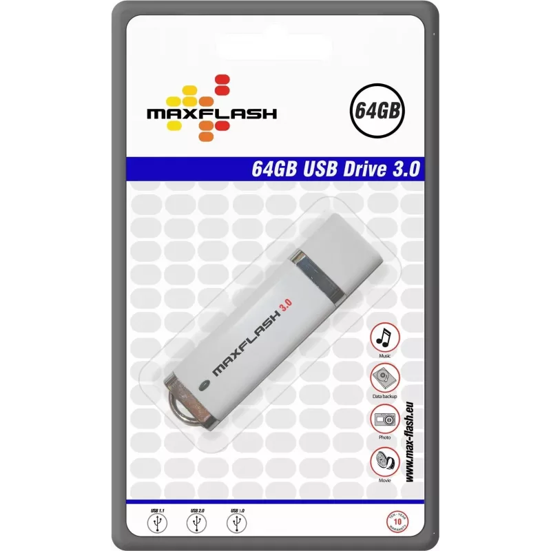 MEMORYSOLUTION MAXFLASH 64GB USB 3.0 Highspeed USB stick, Retail