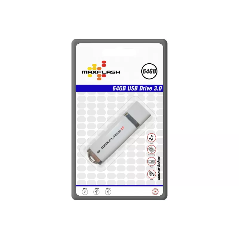 MEMORYSOLUTION MAXFLASH 64GB USB 3.0 Highspeed USB stick, Retail