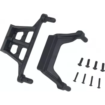 Reely RE-5690556 Karosseriehalterungsset για 1:10 RC-Autos (4 Halterungen, 8 Clips, Schwarz)
