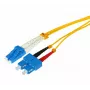 Tecline HD LWL-Patchkabel, Singlemode OS2 9/125 µm, LC Duplex σε SC Duplex, UPC, Gelb, 2,0 m 799LS02
