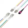 EFB Elektronik MPO-PLUS(F)-LC Καλώδιο trunk OM4, 8 ινών, Τύπου B, LSZH, Βιολετί, 2m MPOF08LCOM4-2