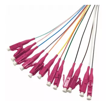 Tecline Pigtails οπτικών ινών, OM4, χρωματιστά, LC/UPC, 2,0 m, 12 τεμ. 20500017