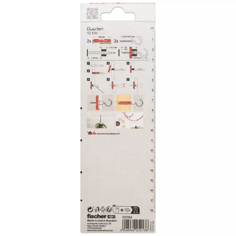 Fischer DuoTec 10 RH K NV Ούπα με στρογγυλό άγκιστρο, 1 σετ (537264)