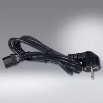 SCHÄFER IT SYSTEMS Καλώδιο τροφοδοσίας IEC 60320 C13 σε CEE 7/7 Schuko, 2 m, Μαύρο 6763200