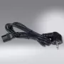 SCHÄFER IT SYSTEMS Καλώδιο τροφοδοσίας IEC 60320 C13 σε CEE 7/7 Schuko, 2 m, Μαύρο 6763200