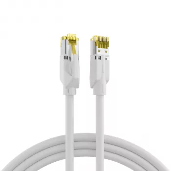 EFB-Elektronik Cat.6A S/FTP LSZH καλώδιο patch, RJ45, λευκό, 0,25 m K8560WS.0,25