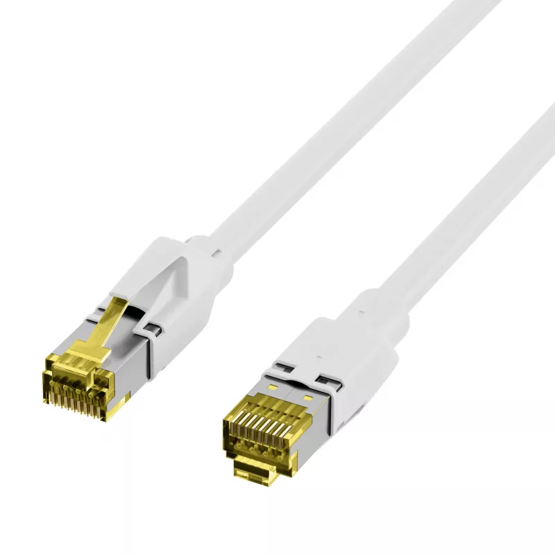 EFB-Elektronik Cat.6A S/FTP LSZH καλώδιο patch, RJ45, λευκό, 0,25 m K8560WS.0,25