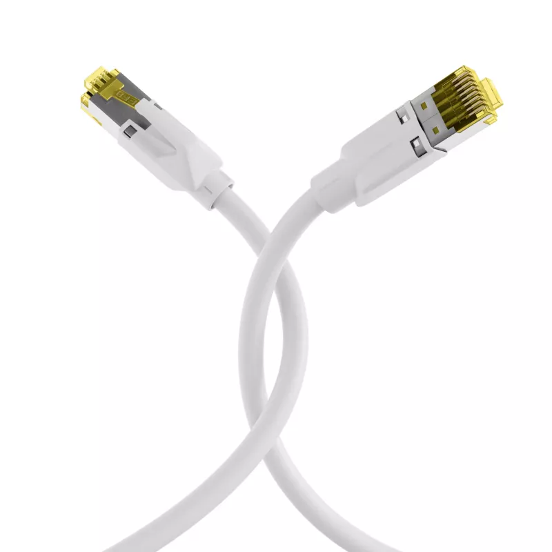 EFB-Elektronik Cat.6A S/FTP LSZH καλώδιο patch, RJ45, λευκό, 0,25 m K8560WS.0,25