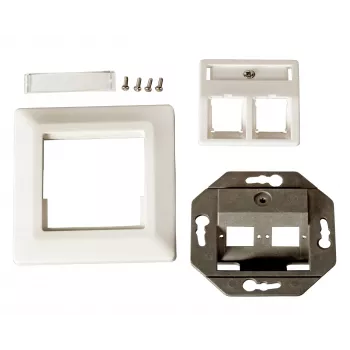 EFB ET-25085FO σετ πλαισίου οπτικών ινών για 2x E2000, SC Simplex, LC Duplex, RAL 9010