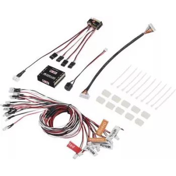Reely LED-Lichteinheit λευκό, πορτοκαλί, κόκκινο (RE-5631027) – σύστημα φωτισμού RC μοντέλου 10-LED, LED 5mm, 4,8-6V