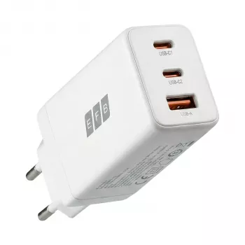 EFB Elektronik 65W GaN Φορτιστής τοίχου 2x USB-C + USB-A PD3.0 QC3.0 Λευκό G651A2CE