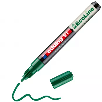 edding 51 EcoLine μαρκαδόρος βερνικιού πράσινο 1-2 mm 4-51-004