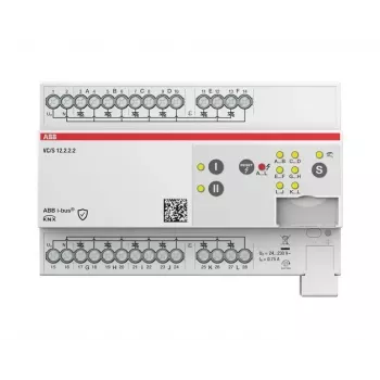 ABB VC/S12.2.2.2 KNX Ελεγκτής βαλβίδων, 12 καναλιών, Χειροκίνητη λειτουργία, Ράγα DIN 2CDG110331R0011