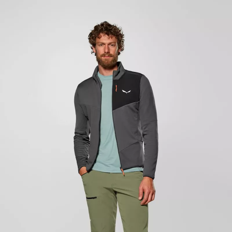 Salewa Ortles Fleece FZ Ανδρικό Μπουφάν Onyx M