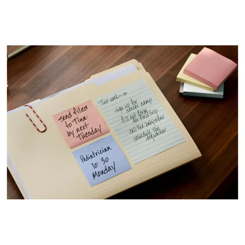 3M Post-it Recycling Notes 655-1RPT-N, 127 x 76 mm, μωβ, 100 φύλλα, 100% ανακυκλωμένο χαρτί