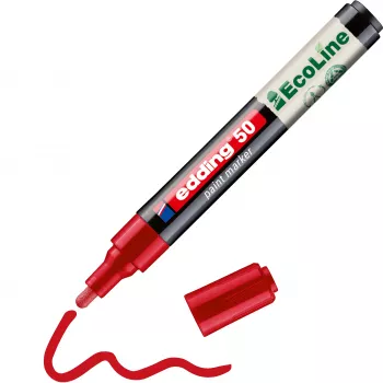 Edding 50 EcoLine μαρκαδόρος βερνικιού κόκκινο 2-3 mm 4-50-002