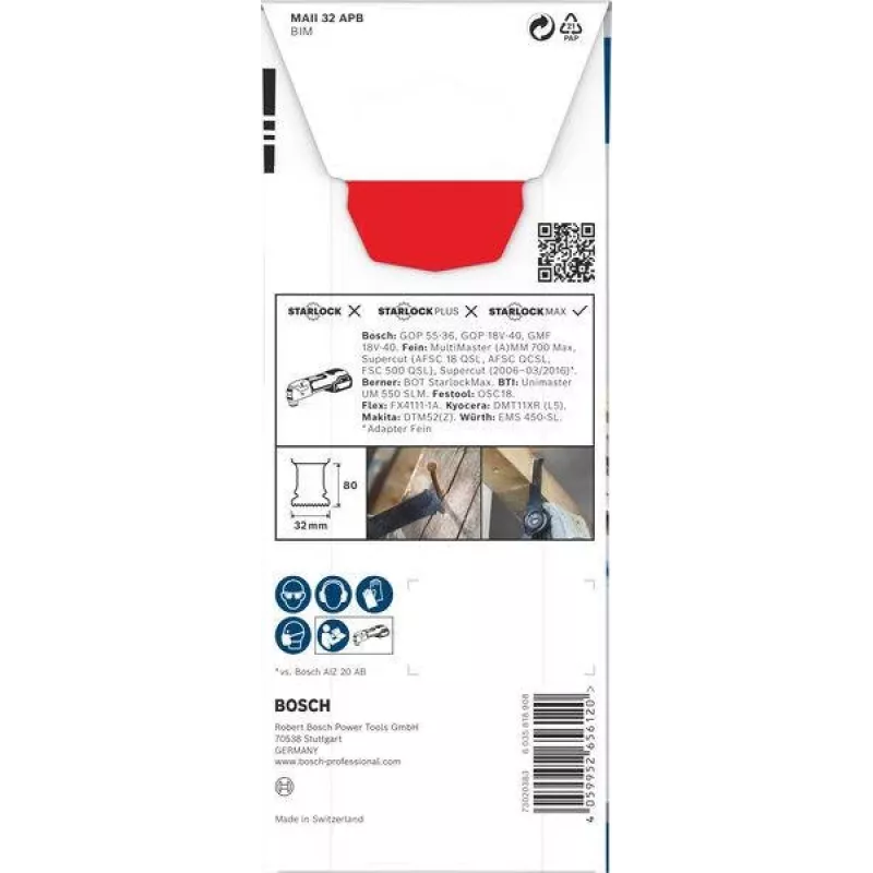 Bosch Bi-Metal πολυεργαλείο 32 mm StarlockPlus λεπίδα βύθισης 2608669133