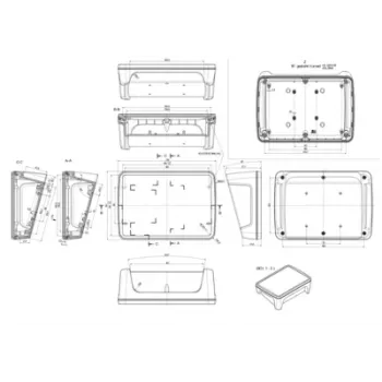 Bopla BoPad BOP 7.0 P-9016-SET Κουτί οθόνης 215 x 150 x 75,7 mm ABS Λευκό RAL 9016 35107076.HMT1