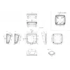 Bopla BoPad BOP 1212 P-9016-SET Κουτί οθόνης 122 x 118 x 57,60 mm ABS Λευκό (RAL 9016) 35112076.HMT1