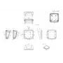 Bopla BoPad BOP 1212 P-9016-SET Κουτί οθόνης 122 x 118 x 57,60 mm ABS Λευκό (RAL 9016) 35112076.HMT1