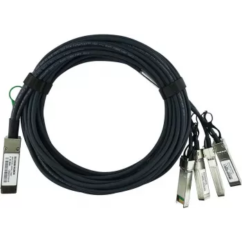BlueLAN συμβατό H3C LSWM1QSTK4 παθητικό 40GBASE-CR4 QSFP+ σε 4x10GBASE-CR SFP+ Direct Attach Breakout καλώδιο, 3m, AWG30 LSWM1QSTK4-BL