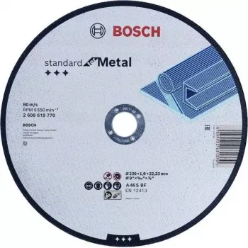 Bosch Standard for Metal 2608619769 Δίσκος κοπής 180 mm x 3 mm x 22,23 mm, οξείδιο του αργιλίου, 1 τεμ.