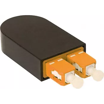 BLUELAN BlueOptics προσαρμογέας loopback οπτικών ινών OM2 50/125µm πολύτροπο SC/UPC duplex κεραμικό ferrule -40°C έως +85°C (BOLBSCOM2)