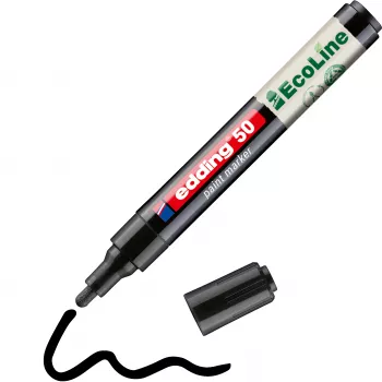Edding 50 EcoLine μαρκαδόρος βερνικιού μαύρο 2-3 mm 4-50-001