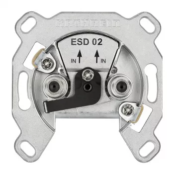 Kathrein ESD 02 Πρίζα κεραίας 2 απλών με DC-διέλευση (211500001)