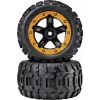 Reely RE-6904695 Σετ τροχών off-road 1:10 (2 τεμ., 87 mm, εξάγωνο 12 mm, μαύρο)