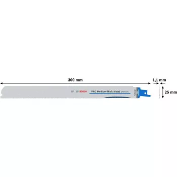 Bosch PRO Medium-Thick Metal precise S1237BEF Λεπίδα σέγας, 300 mm, συσκευασία 5 τεμ. 2608658996