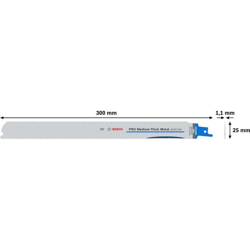 Bosch PRO Medium-Thick Metal precise S1237BEF Λεπίδα σέγας, 300 mm, συσκευασία 5 τεμ. 2608658996