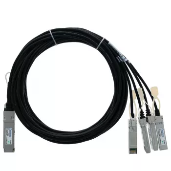 BlueLAN 40G QSFP σε 4x10G SFP+ παθητικό καλώδιο Direct-Attach-Breakout, 2m, AWG30, συμβατό με IBM (BN-QS-SP-CBL-2M-IB-BL)