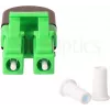 BLUELAN BlueOptics LWL-Loopback-Adapter OM5 50/125µm Multimode LC/UPC Duplex, ανοιχτό πράσινο, κεραμικό ferrule, -40°C έως +85°C (BOLBLCOM5)
