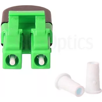 BLUELAN BlueOptics LWL-Loopback-Adapter OM5 50/125µm Multimode LC/UPC Duplex, ανοιχτό πράσινο, κεραμικό ferrule, -40°C έως +85°C (BOLBLCOM5)