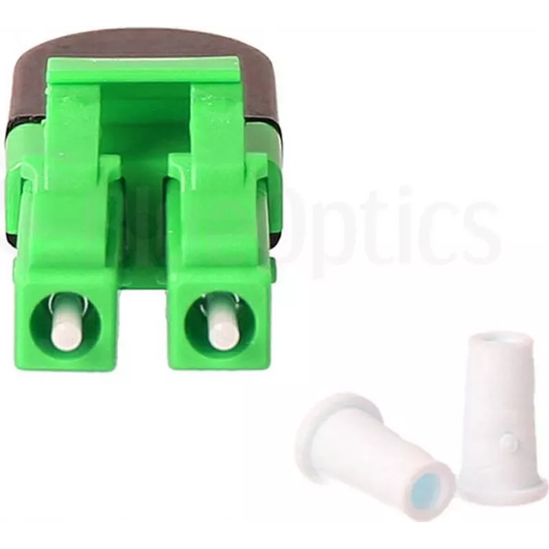 BLUELAN BlueOptics LWL-Loopback-Adapter OM5 50/125µm Multimode LC/UPC Duplex, ανοιχτό πράσινο, κεραμικό ferrule, -40°C έως +85°C (BOLBLCOM5)