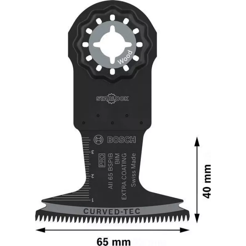 Bosch Expert for MultiMaterial Λεπίδα βύθισης PRO AII 65 BSPIB, StarlockPlus, 65 x 40 mm, Bi-Metall 2608669085