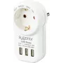 Sygonix SY-4755856 Ενδιάμεσος προσαρμογέας με 2 θύρες USB Λευκό