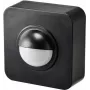 SYGONIX SY-5046552 επιτοίχιος ανιχνευτής κίνησης PIR 120° μαύρο IP65