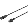 Sygonix SY-5042736 καλώδιο σύνδεσης συσκευής ψύξης CEE 7/7 σε IEC C13 2 m μαύρο