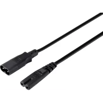 Sygonix SY-5043436 καλώδιο επέκτασης τροφοδοσίας μαύρο 2 m (SY-5043436)
