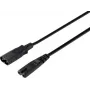 Sygonix SY-5043436 καλώδιο επέκτασης τροφοδοσίας μαύρο 2 m (SY-5043436)