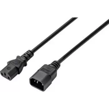 Sygonix SY-5044234 καλώδιο επέκτασης συσκευής ψύξης, C14 σε C13, 3,5 m, μαύρο
